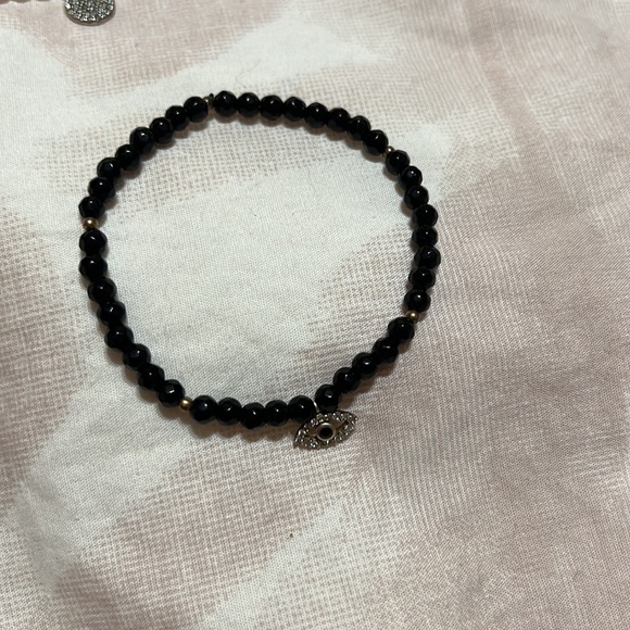 Argento Vivo Silver Plated Beaded Charm Bracelets - Set of 5 - Picture 4 of 6